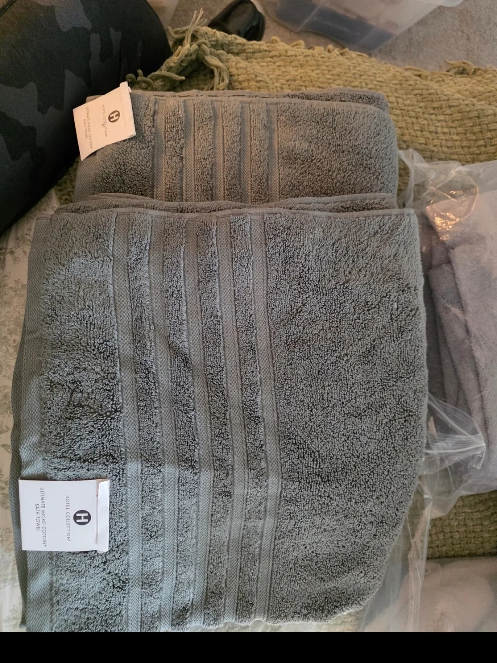 2. Hotel Collection Micro Cotton Bath Towel - Charcoal